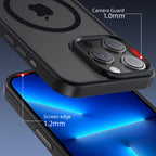 iPhone 13 Pro | Cover magnetica opaca nera | Immagine dettaglio 3