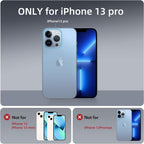 iPhone 13 Pro | Cover magnetica opaca nera | Immagine dettaglio 10