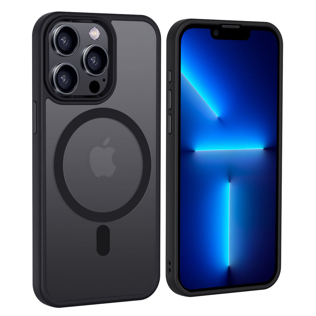 iPhone 13 Pro Max | Cover magnetica opaca nera | Immagine dettaglio 2