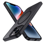 iPhone 14 | Cover magnetica opaca nera | Immagine dettaglio 2