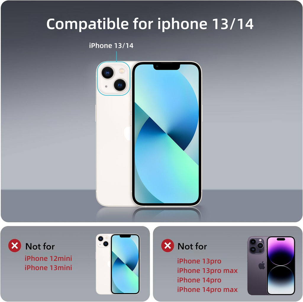 iPhone 14 | Cover magnetica opaca nera | Immagine dettaglio 10