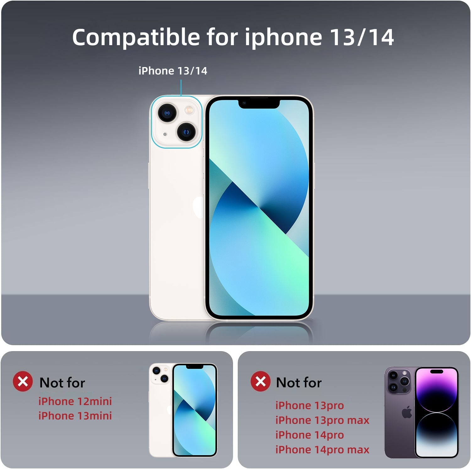 iPhone 14 | Cover magnetica opaca nera | Immagine dettaglio 10