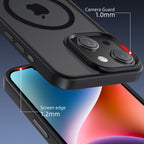 iPhone 14 Plus | Cover magnetica opaca nera | Immagine dettaglio 3