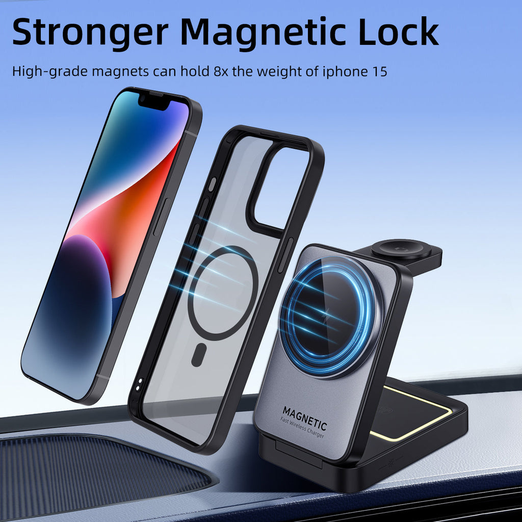 iPhone 14 Plus | Cover magnetica opaca nera | Immagine dettaglio 6