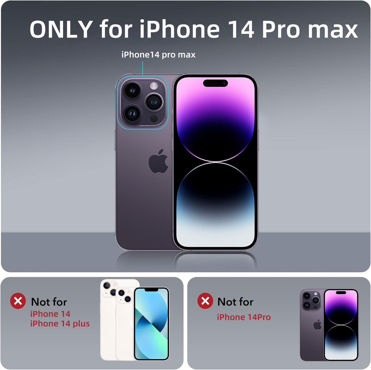 iPhone 14 Pro Max | Cover magnetica opaca nera | Immagine dettaglio 9