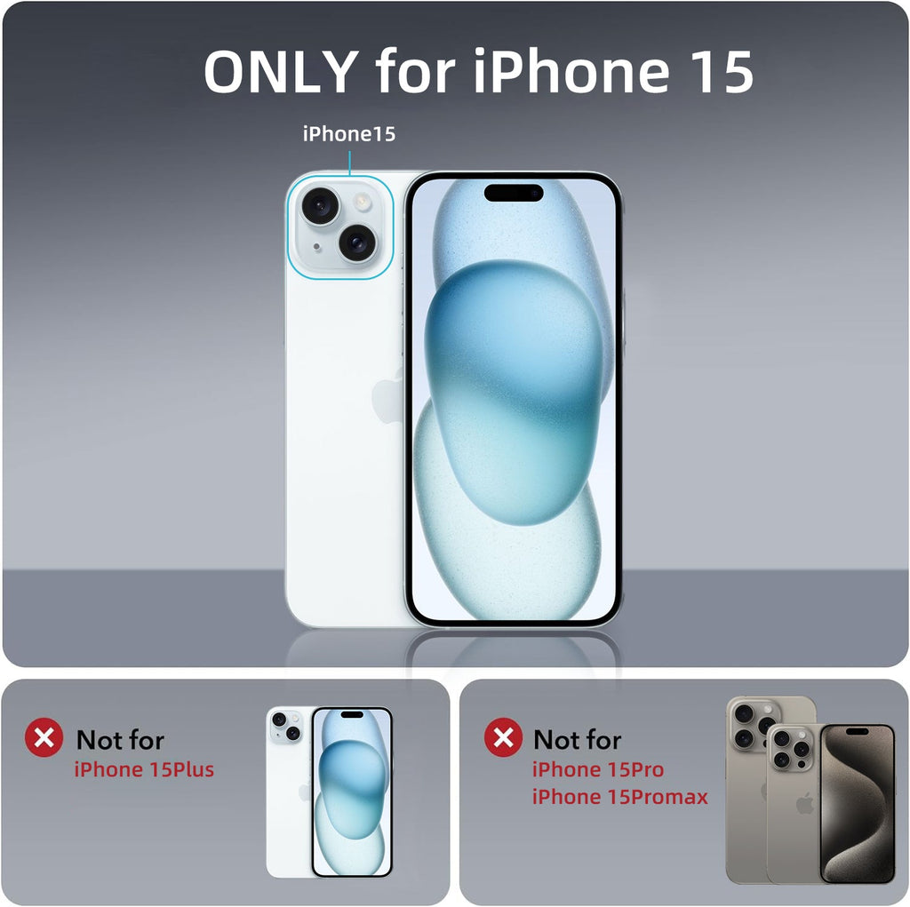 iPhone 15 | Cover magnetica opaca nera | Immagine dettaglio 10