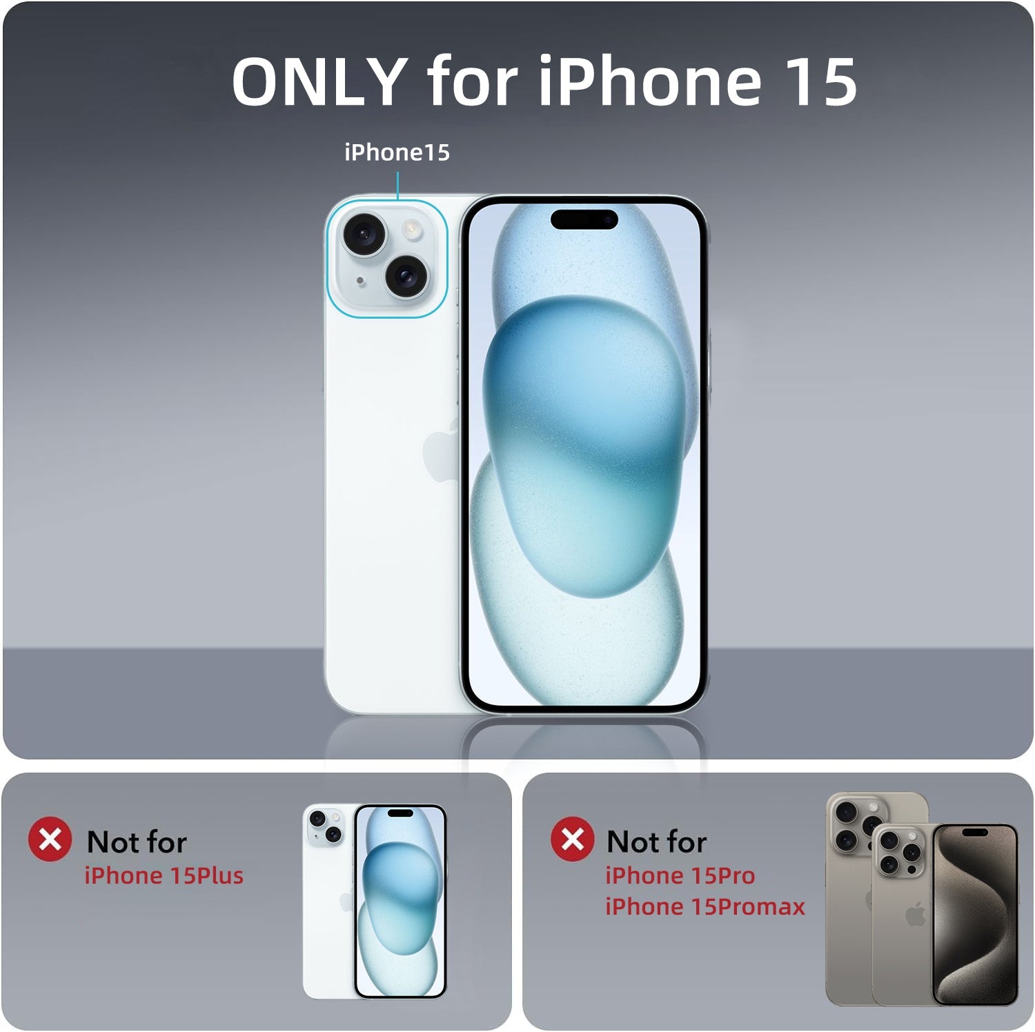 iPhone 15 | Cover magnetica opaca nera | Immagine dettaglio 10
