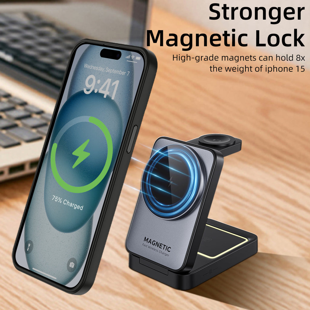 iPhone 15 Plus | Cover magnetica opaca nera | Immagine dettaglio 8