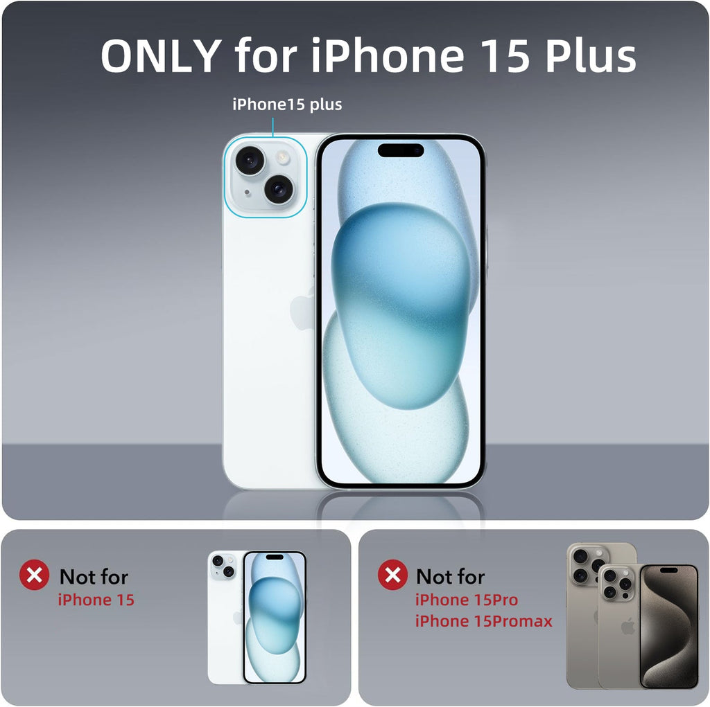 iPhone 15 Plus | Cover magnetica opaca nera | Immagine dettaglio 10