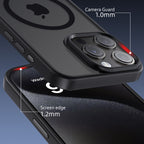 iPhone 15 Pro Max | Cover magnetica opaca nera | Immagine dettaglio 3