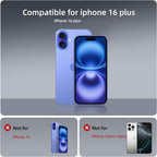 iPhone 16 Plus | Cover magnetica opaca nera | Immagine dettaglio 10