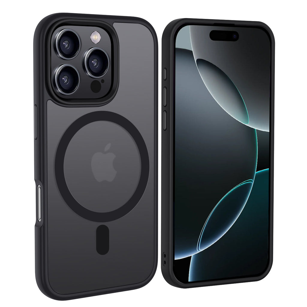 iPhone 16 Pro Max | Cover magnetica opaca nera | Immagine dettaglio 2