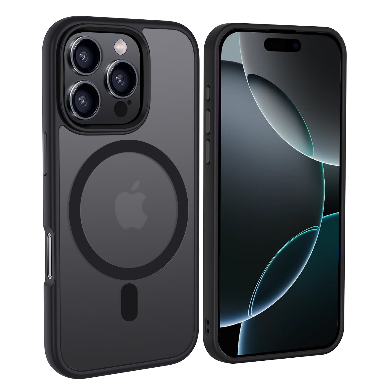 iPhone 16 Pro Max | Cover magnetica opaca nera | Immagine dettaglio 2