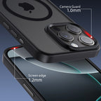 iPhone 16 Pro Max | Cover magnetica opaca nera | Immagine dettaglio 3