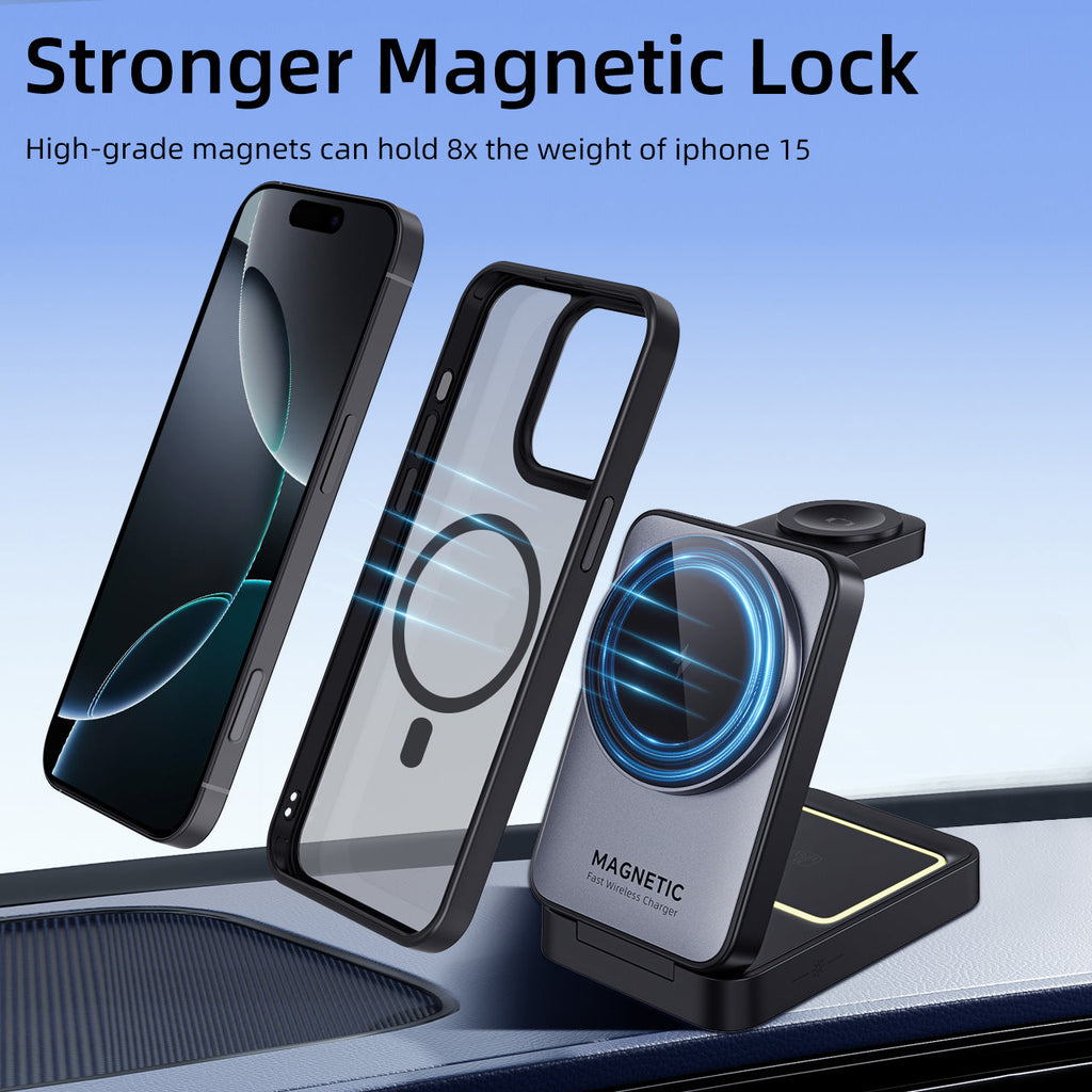 iPhone 16 Pro Max | Cover magnetica opaca nera | Immagine dettaglio 6