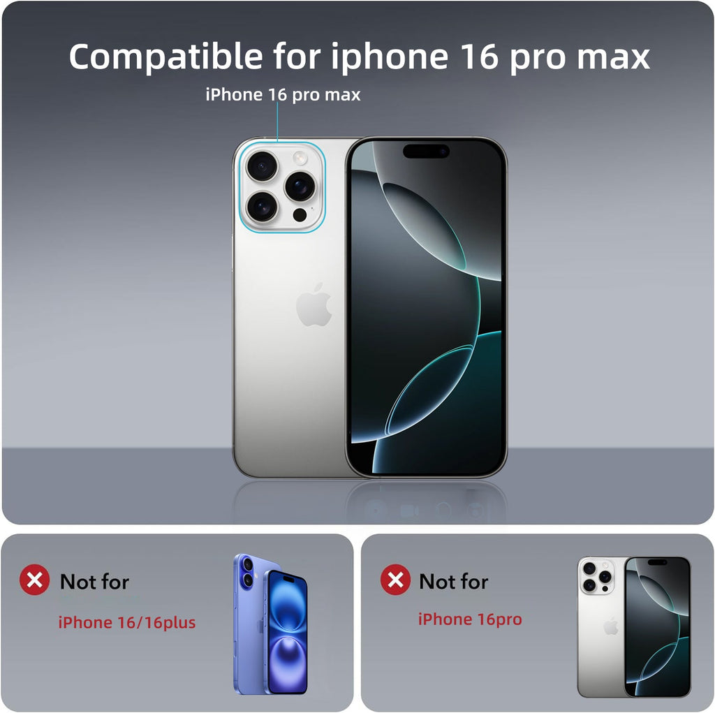 iPhone 16 Pro Max | Cover magnetica opaca nera | Immagine dettaglio 10