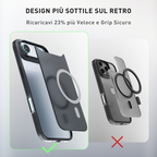 Cover magnetica opaca nera per iPhone 17 Air - confronto