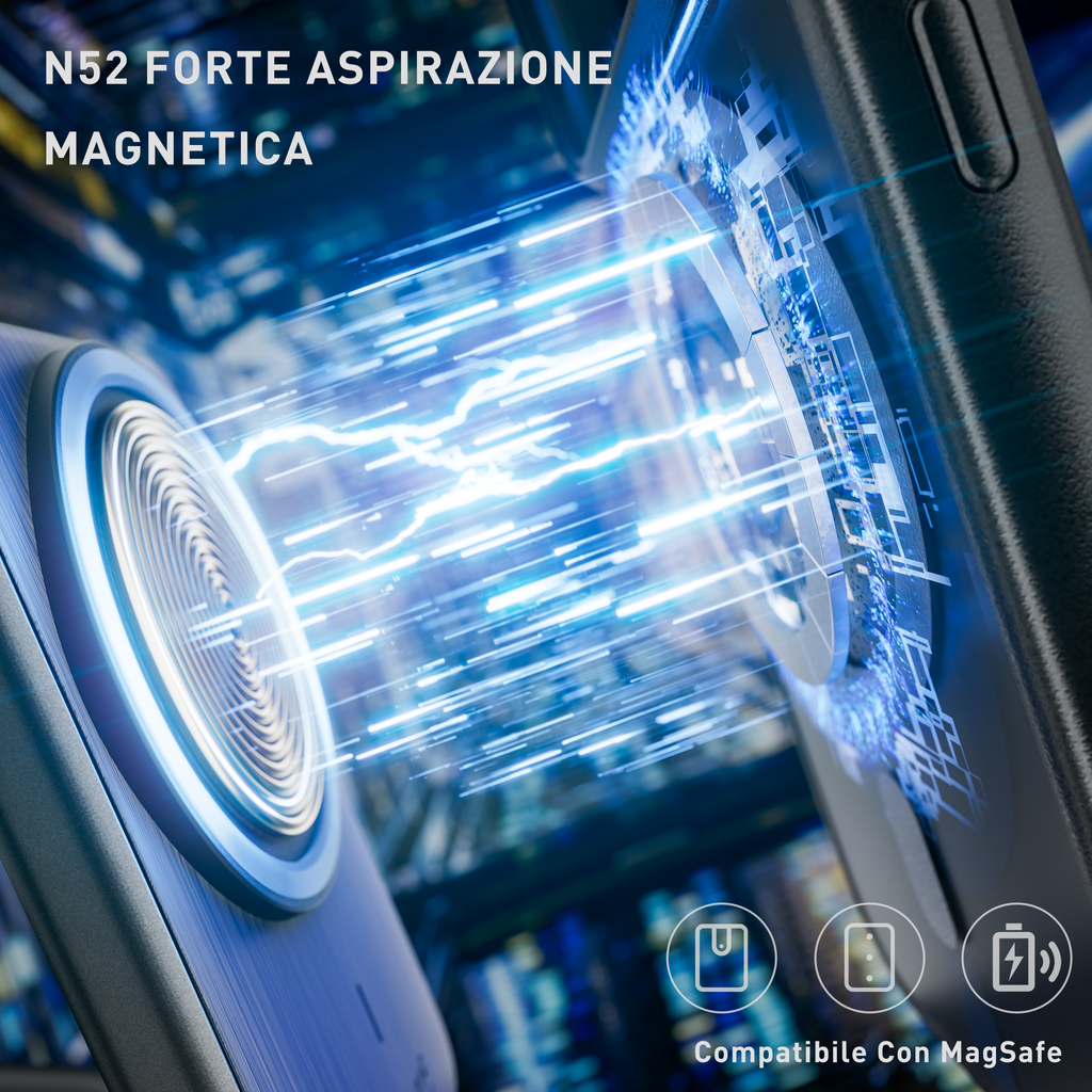Cover magnetica opaca nera per iPhone 17 Pro e Pro Max - protezione