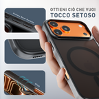 Cover magnetica opaca nera per iPhone 17 Pro e Pro Max - impugnatura