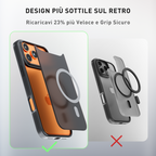Cover magnetica opaca nera per iPhone 17 Pro e Pro Max - confronto