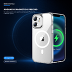 iPhone 12/iPhone 12 Pro | Cover trasparente MagSafe | Aggancio magnetico preciso