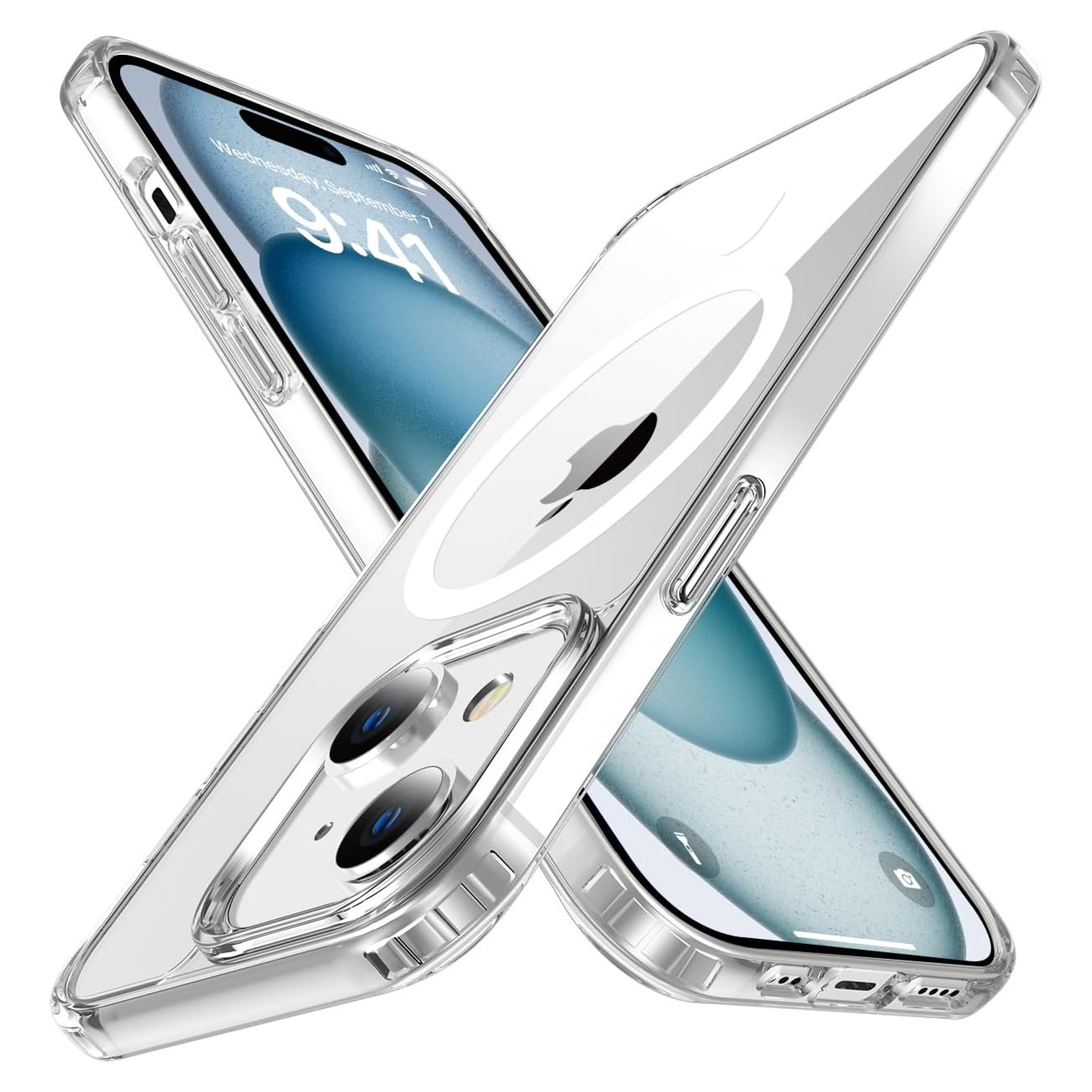 iPhone 15 | Cover trasparente MagSafe | Vista principale senza testo