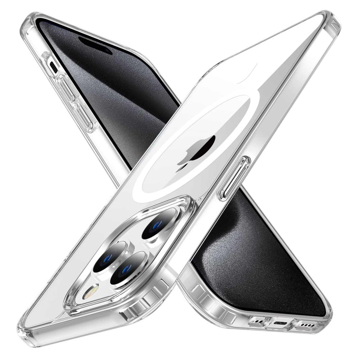 iPhone 15 Pro | Cover trasparente MagSafe | Vista principale senza testo