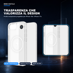 iPhone 16e / iPhone 17e | Cover trasparente MagSafe | Trasparenza e design