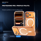 iPhone 17 Pro | Cover trasparente MagSafe | Profilo sottile e presa sicura