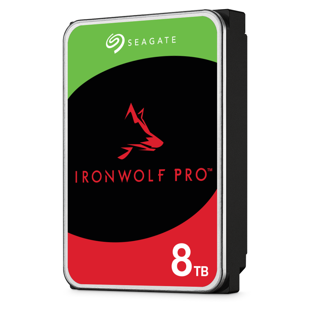 Seagate IronWolf Pro 8 TB – vista laterale del disco NAS