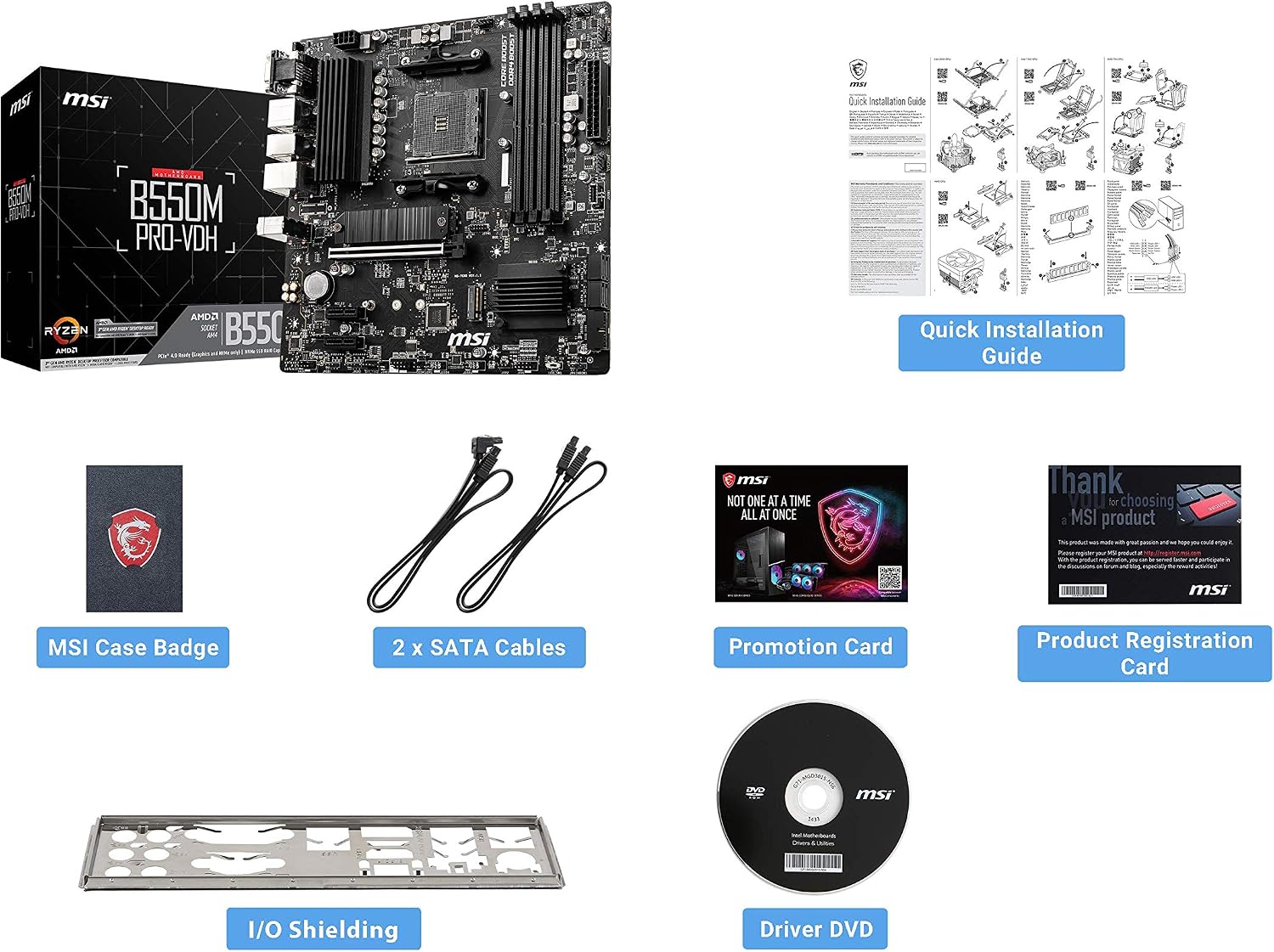 MSI B550M PRO-VDH – scheda madre AM4 DDR4, immagine 3