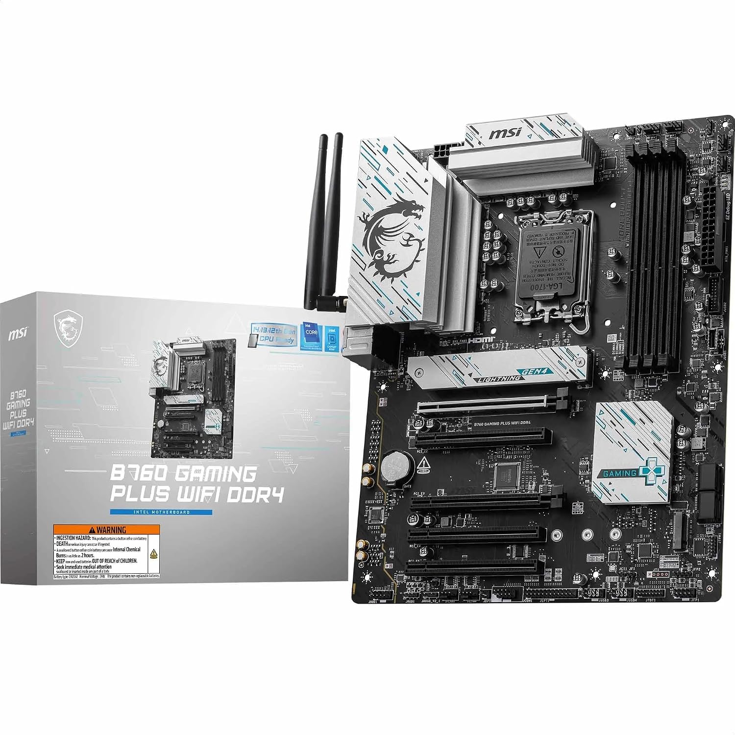 MSI B760 GAMING PLUS WIFI DDR4 – scheda madre LGA 1700 DDR4