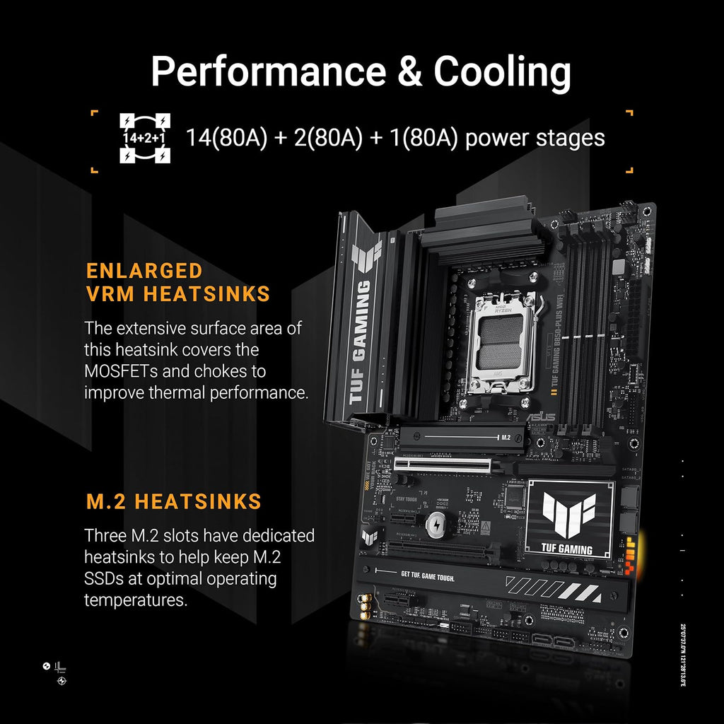 ASUS TUF GAMING B850-PLUS WIFI – scheda madre AM5 DDR5, immagine 4