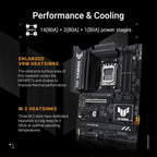 ASUS TUF GAMING B850-PLUS WIFI – scheda madre AM5 DDR5, immagine 4