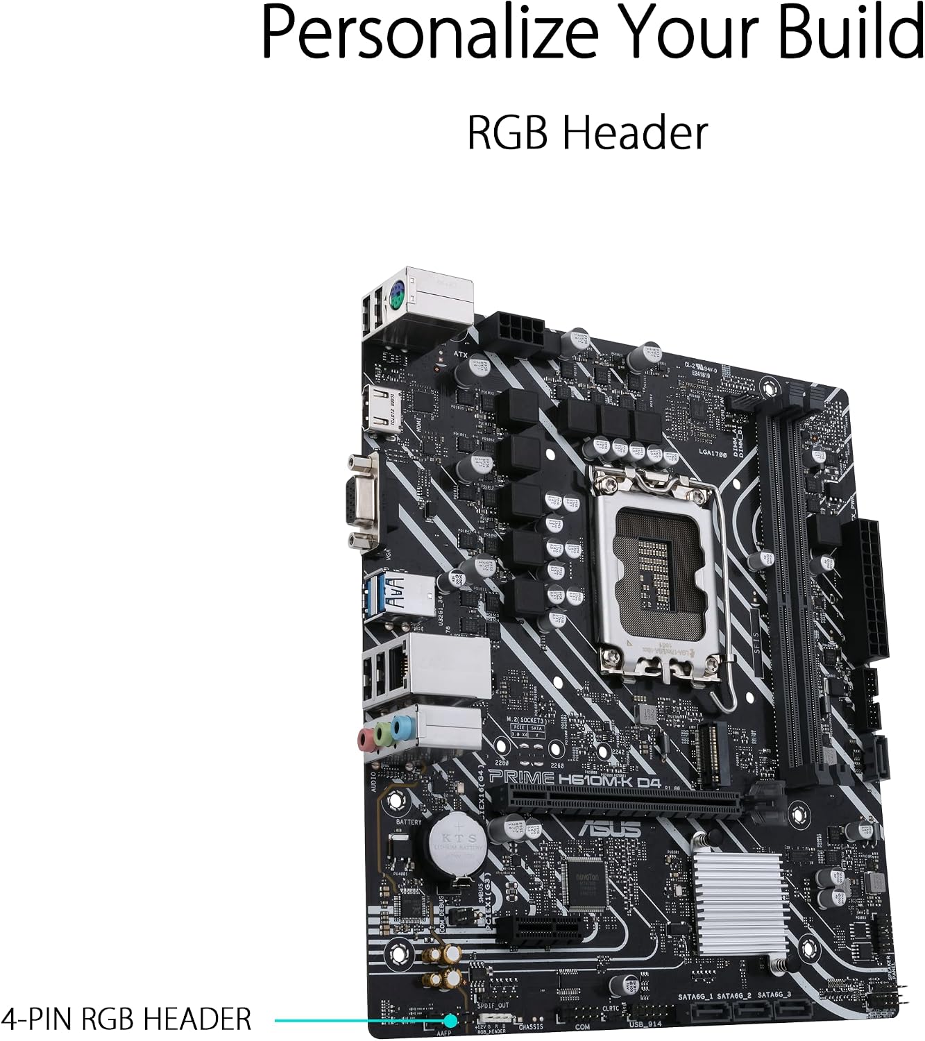 ASUS PRIME H610M-K D4 – scheda madre LGA 1700 DDR4, immagine 2