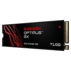 SanDisk Optimus GX 7100 SSD NVMe M.2 2280 – vista angolata della serie
