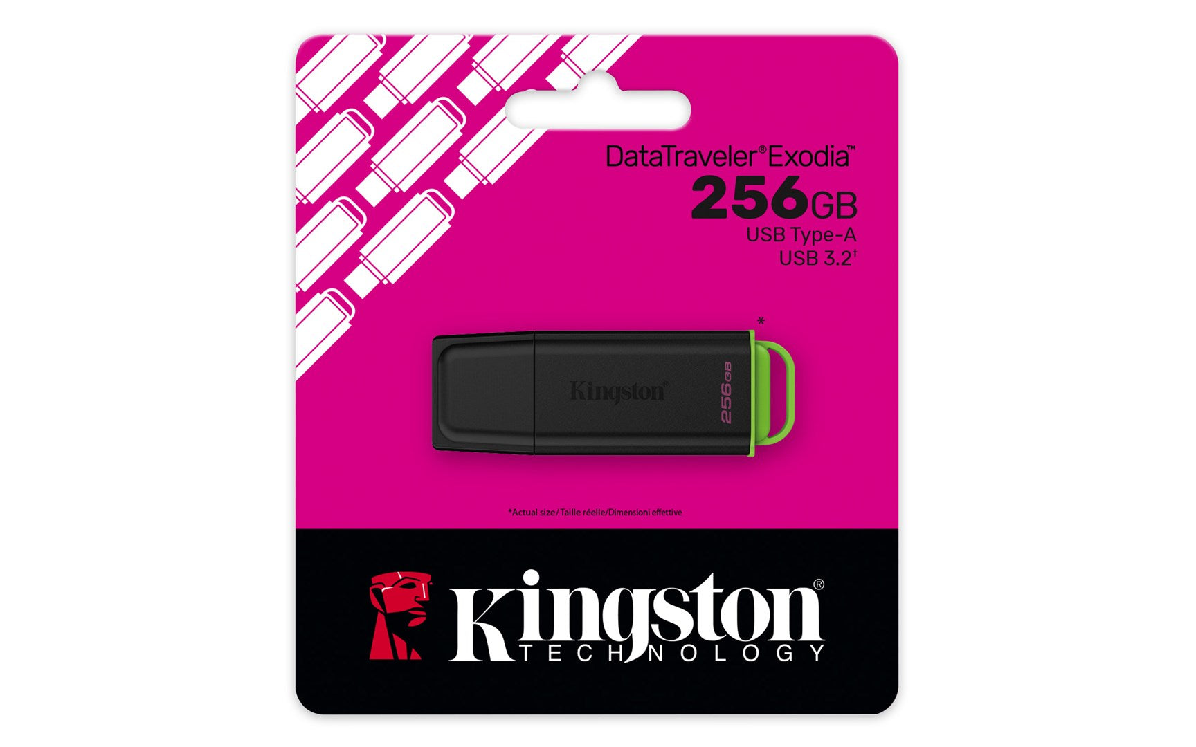 Kingston DataTraveler Exodia 2 256 GB USB 3.2 Nero/Verde – immagine 3