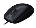 Logitech M90 mouse cablato USB vista anteriore