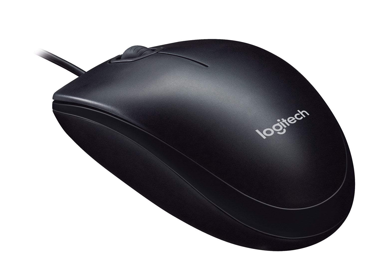 Logitech M90 mouse ambidestro con logo vista posteriore