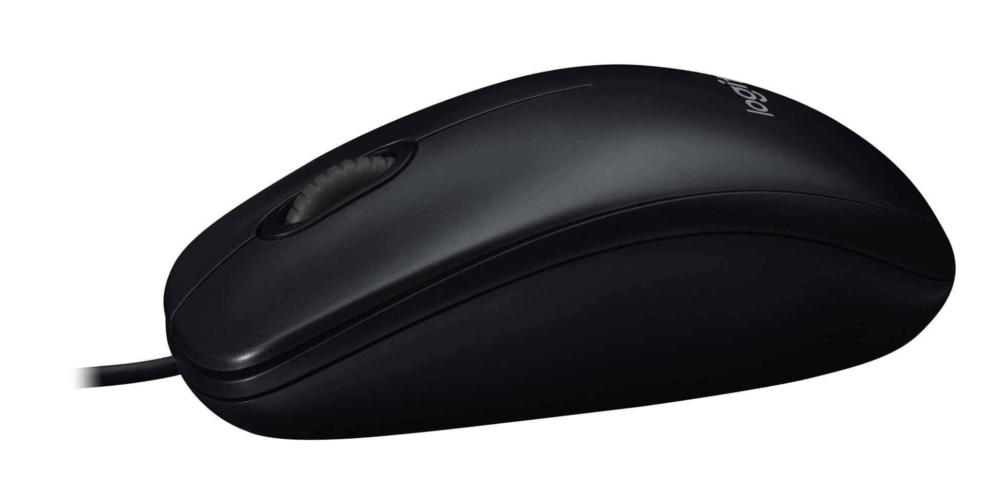 Logitech M90 mouse ottico vista laterale sinistra
