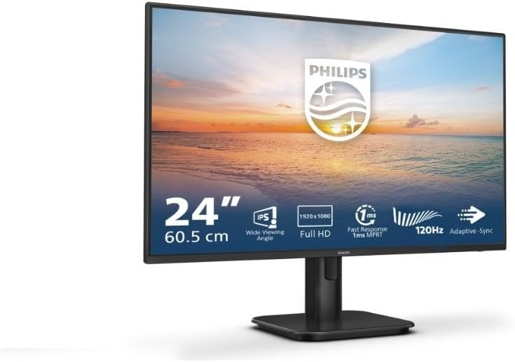 Monitor Philips 24E1N1100A 23,8 pollici Full HD IPS vista frontale