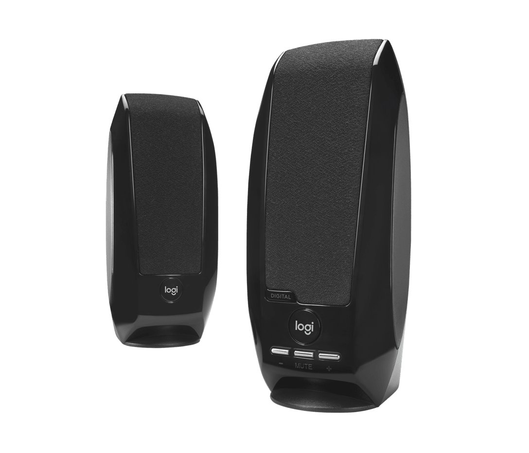 Logitech S150 casse USB - vista frontale