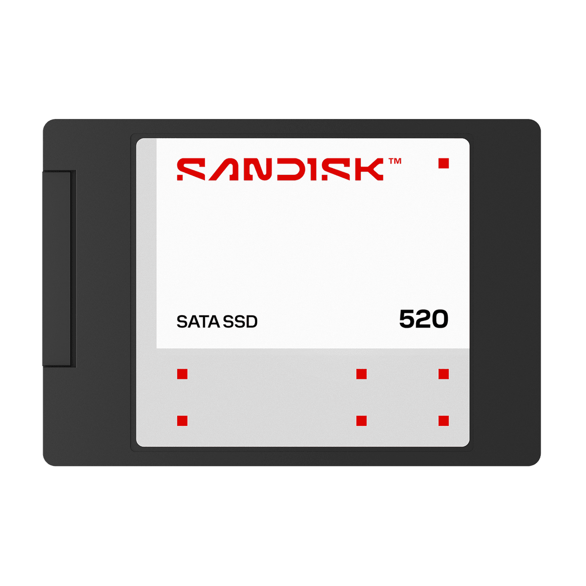 SanDisk 520 SSD SATA III da 2,5 pollici – vista frontale della serie