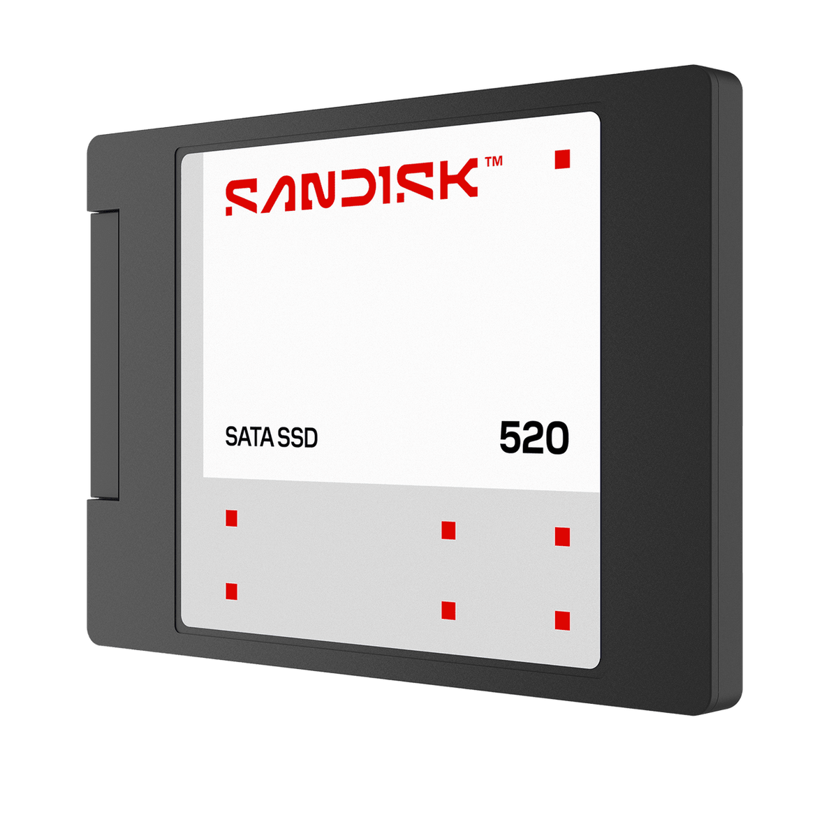 SanDisk 520 SSD SATA III da 2,5 pollici – vista angolata della serie