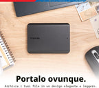 Toshiba Canvio Basics 2 TB - connessione USB