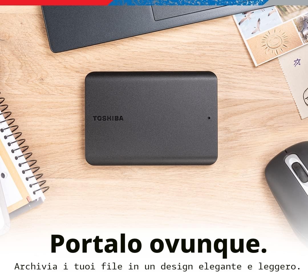 Toshiba Canvio Basics 4 TB - connessione USB