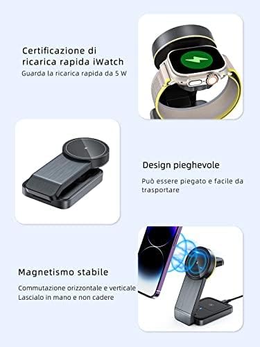 W79 bianco caricatore wireless 3 in 1 - utilizzo