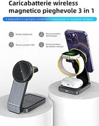 W79 bianco caricatore wireless 3 in 1 - compatibilita