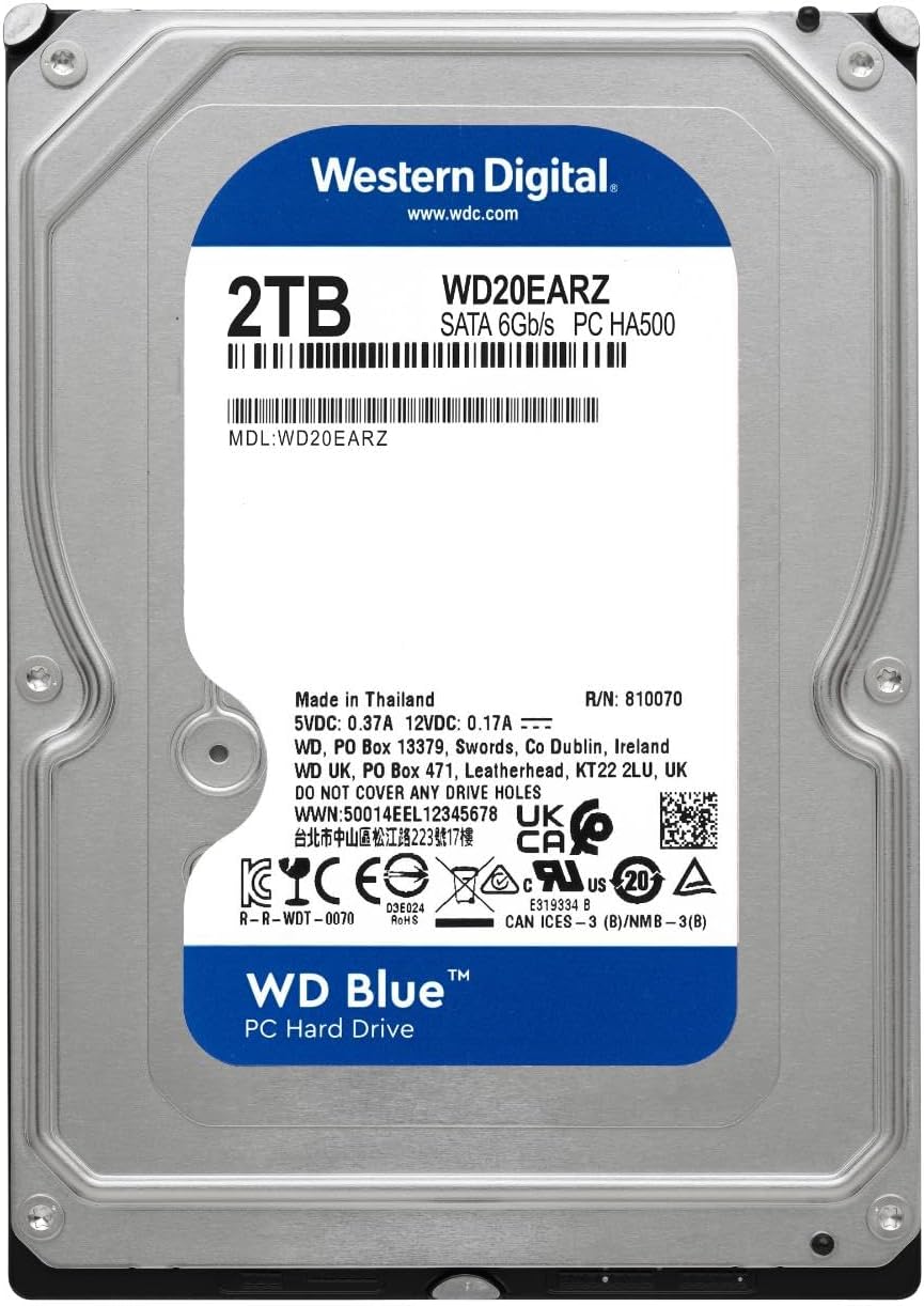 WD Blue 2 TB SATA - dettaglio