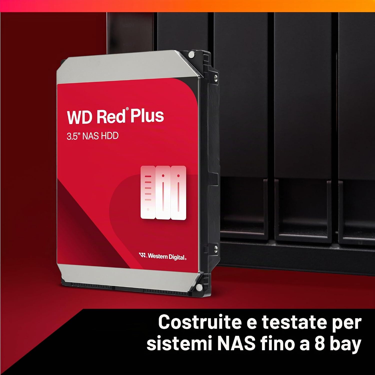 WD Red Plus 4 TB NAS - dettaglio